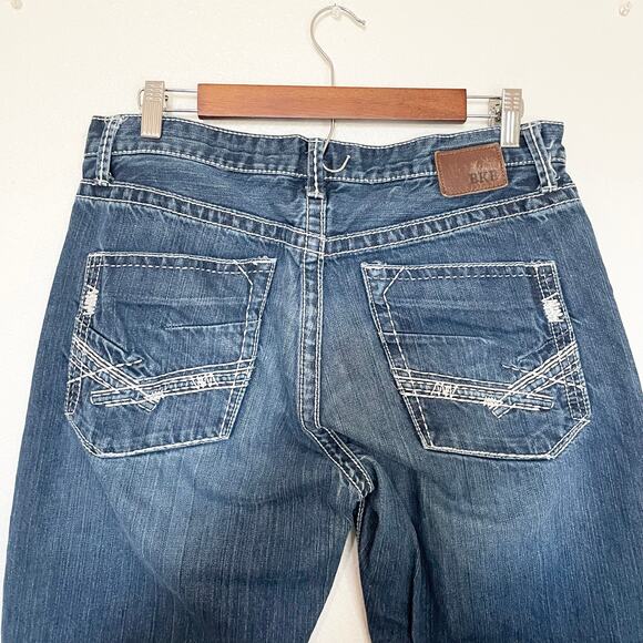 BKE Demin Tyler Straight Thick Stitch Jeans Men's Size 33R - Picture 7 of 15